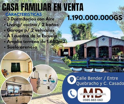 Casa Familiar en Filadelfia - 3 Dormitorios - 2 Baños - una cuadra de la escuela logo
